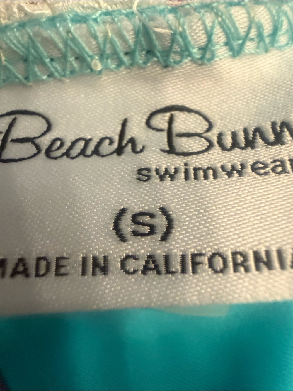 Beach Bunny Turquoise and White Lace Bikini Bottoms - Picture 3 of 3